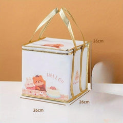 Cake Insulation Bag Disposable Aluminum Foil Square Cake Storage Bag