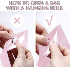 100pcs Matte Purple Resealable Mylar Bags with Window Ziplock for Various Items