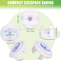 Smile Face Sponge Holder with Suction Cup Mount
