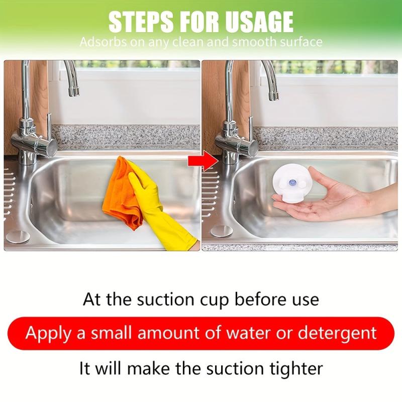 Smile Face Sponge Holder with Suction Cup Mount