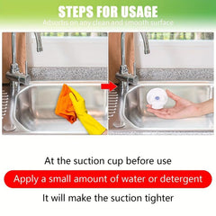 Smile Face Sponge Holder with Suction Cup Mount