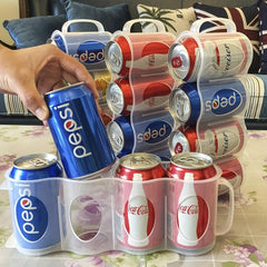 4 Grid Beer Beverage Storage Box Portable Organizer Bins Can Dispenser