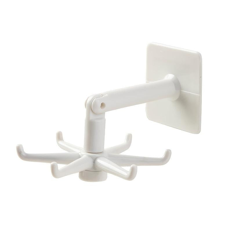 360 Degree Rotating Six claw Hook Storage Hanging Rack