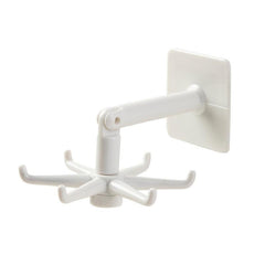360 Degree Rotating Six claw Hook Storage Hanging Rack