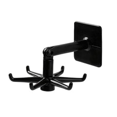 360 Degree Rotating Six claw Hook Storage Hanging Rack