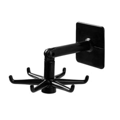 360 Degree Rotating Six claw Hook Storage Hanging Rack