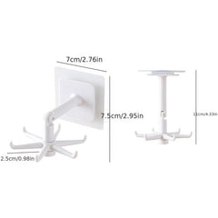 360 Degree Rotating Six claw Hook Storage Hanging Rack