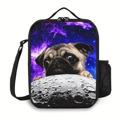 Galaxy Cat Pizza Taco Lunch Box Bag Insulated Reusable for Teens