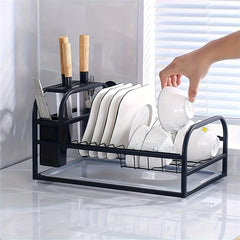 Countertop Dish Rack Cutting Board Bowl Plate Storage Rack