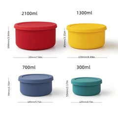 4pcs Silicone Crisper Boxes for Fresh Food Storage
