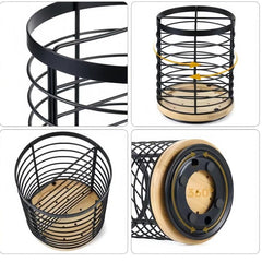360 Degree Rotating Fork And Spoon Storage Rack Large Round Cutlery Rack