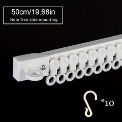 Kitchen Storage Shelf With Ten Hooks Wall Mounted Hook Shelf For Cabinet Hook