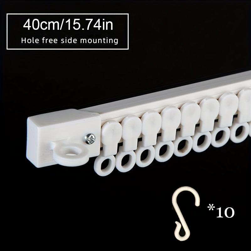 Kitchen Storage Shelf With Ten Hooks Wall Mounted Hook Shelf For Cabinet Hook