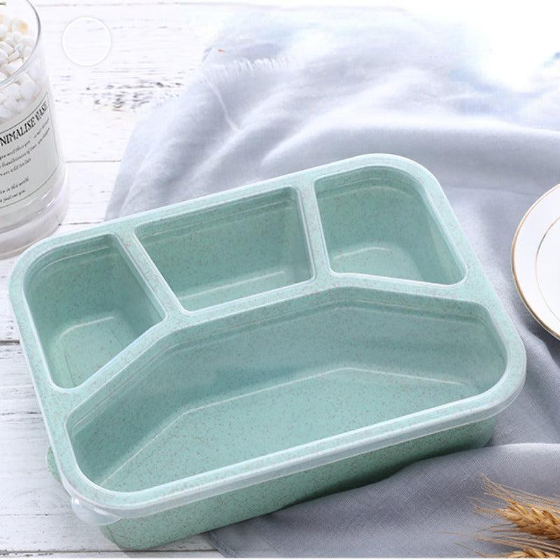 Wheat Straw Bento Box Japanese Style Lunch Box Microwave Safe Student Lunch Box