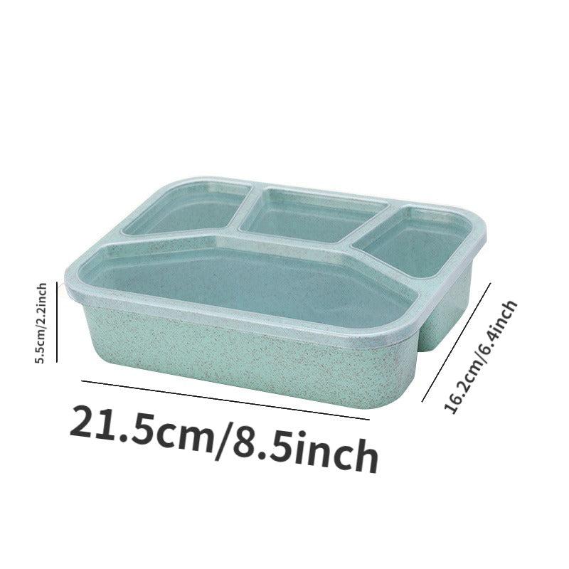 Wheat Straw Bento Box Japanese Style Lunch Box Microwave Safe Student Lunch Box