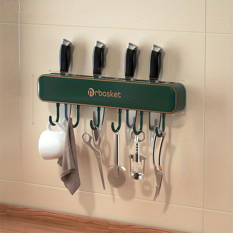 Wall mounted Utensils Rack Holder Hook Storage Rack Kitchen Accessories