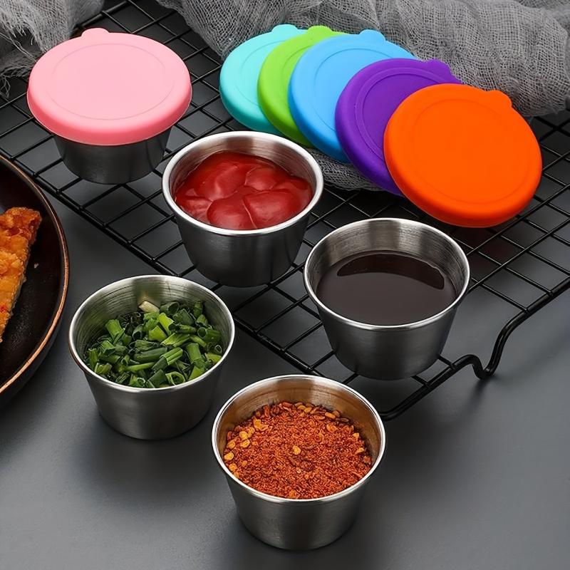 Salad Sauce Container Stainless Steel Small Dipping Sauce