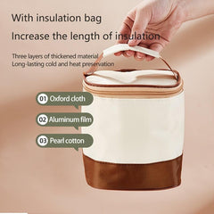 Vacuum Insulated Food Jar Stainless Steel Hot Cold Leak Resistant