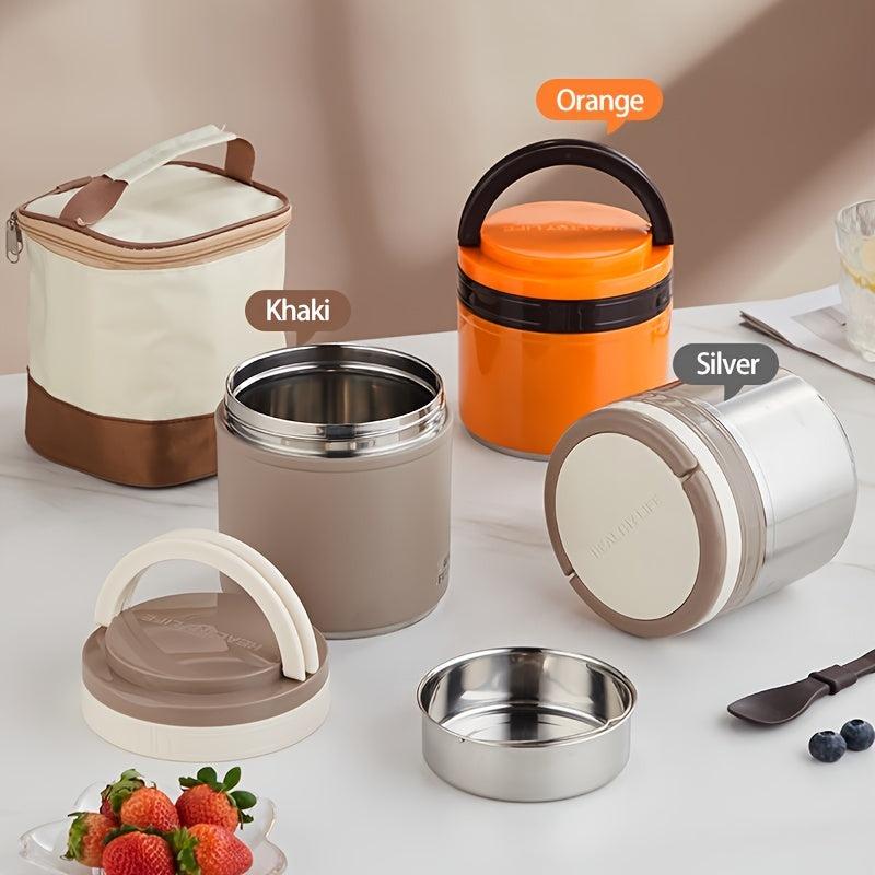 Vacuum Insulated Food Jar Stainless Steel Hot Cold Leak Resistant