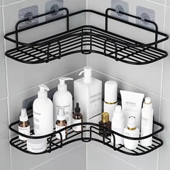Bathroom Shelf Shower Caddy Rack Kitchen Punch Storage Rack Holder