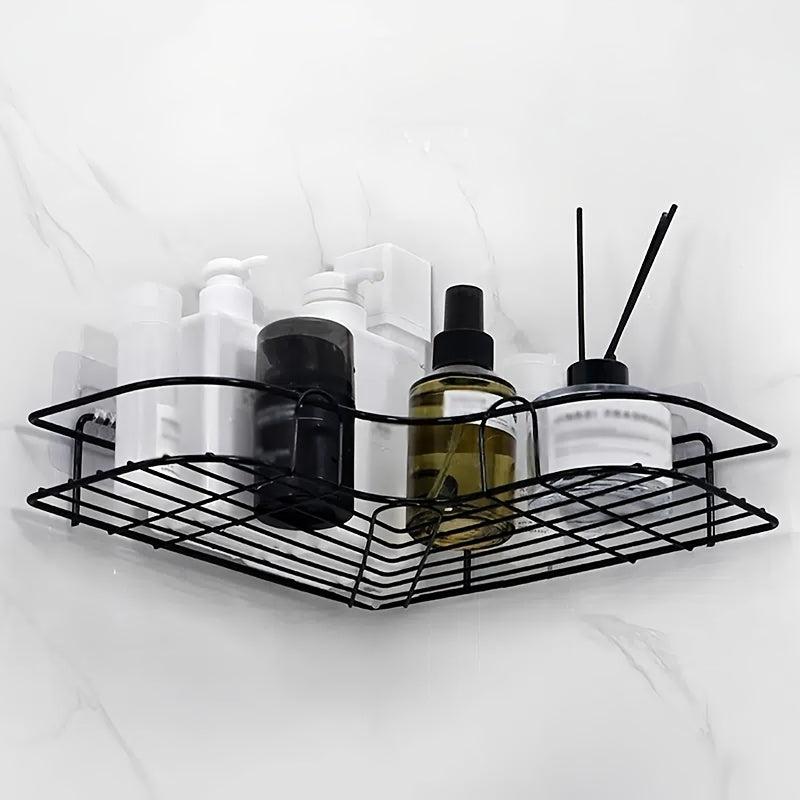 Bathroom Shelf Shower Caddy Rack Kitchen Punch Storage Rack Holder