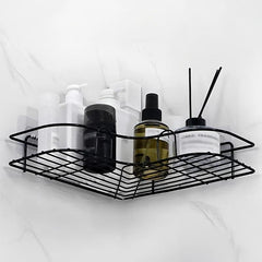 Bathroom Shelf Shower Caddy Rack Kitchen Punch Storage Rack Holder
