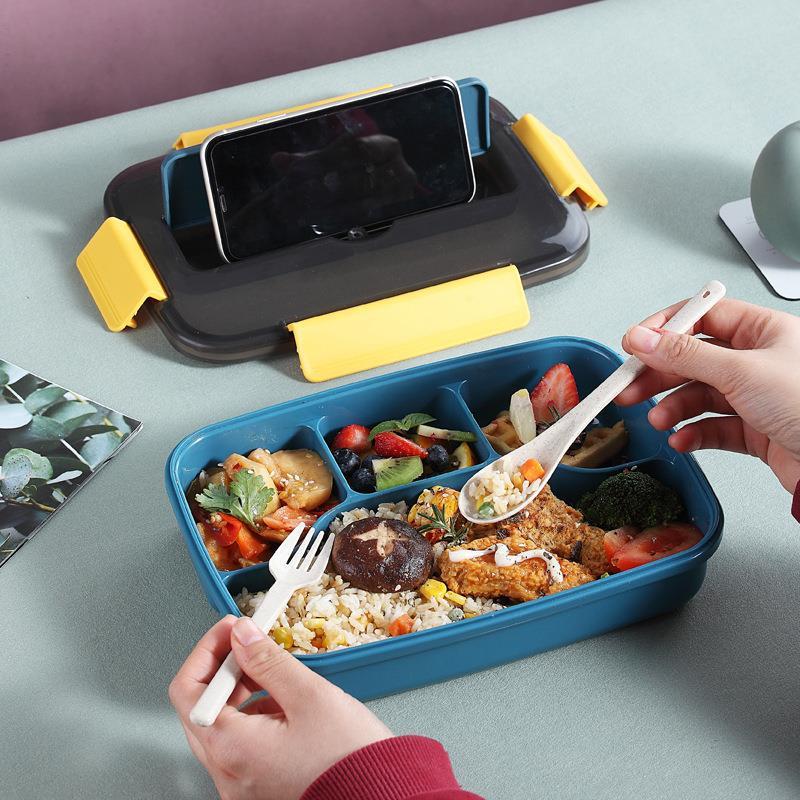Insulated Lunch Box Set With Tableware Leakproof Food Container Bento Box