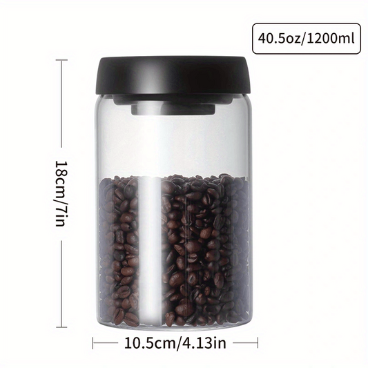 High Vacuum Glass Canister for Extended Storage Time