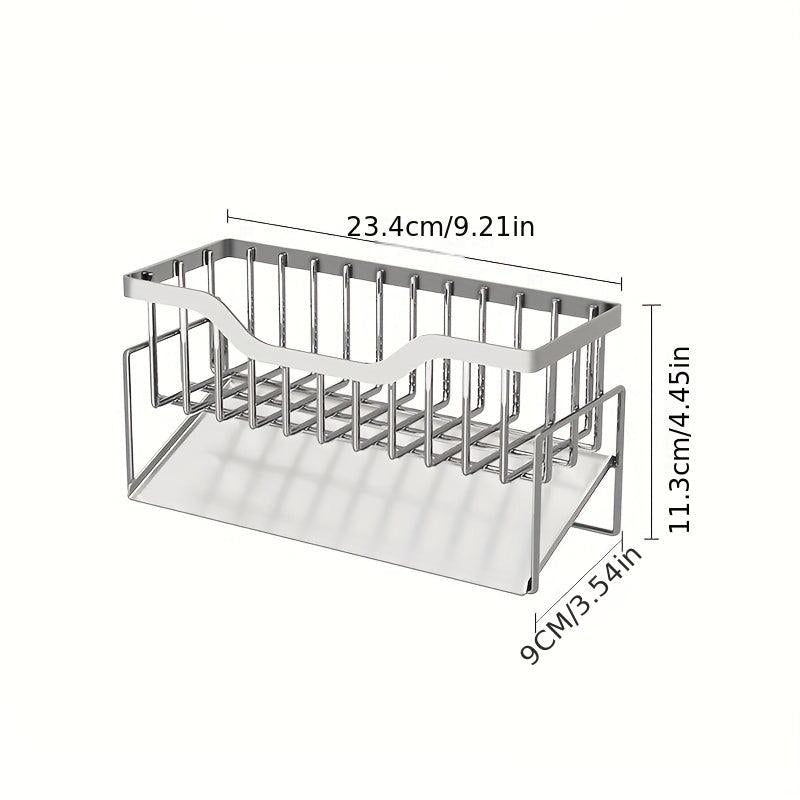 Stainless Steel Kitchen Sink Caddy with Sponge Holder