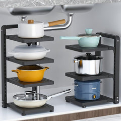 Under Sink Storage Shelf Pots And Pans Organizer - Countertop Storage Shelf