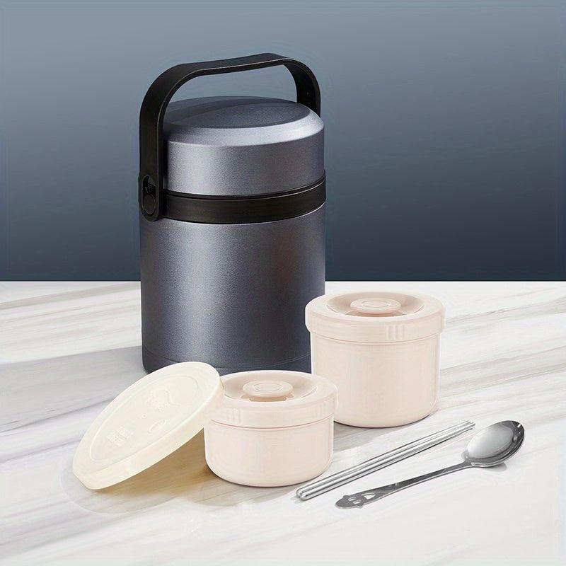 Stainless Steel Insulated Lunch Box for Adults - Keep Food Fresh for 24 Hours