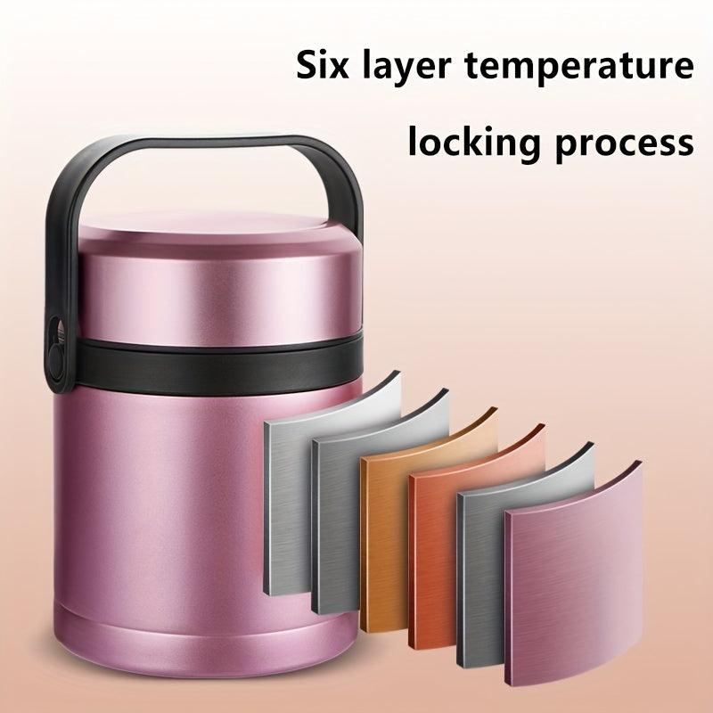 Stainless Steel Insulated Lunch Box for Adults - Keep Food Fresh for 24 Hours