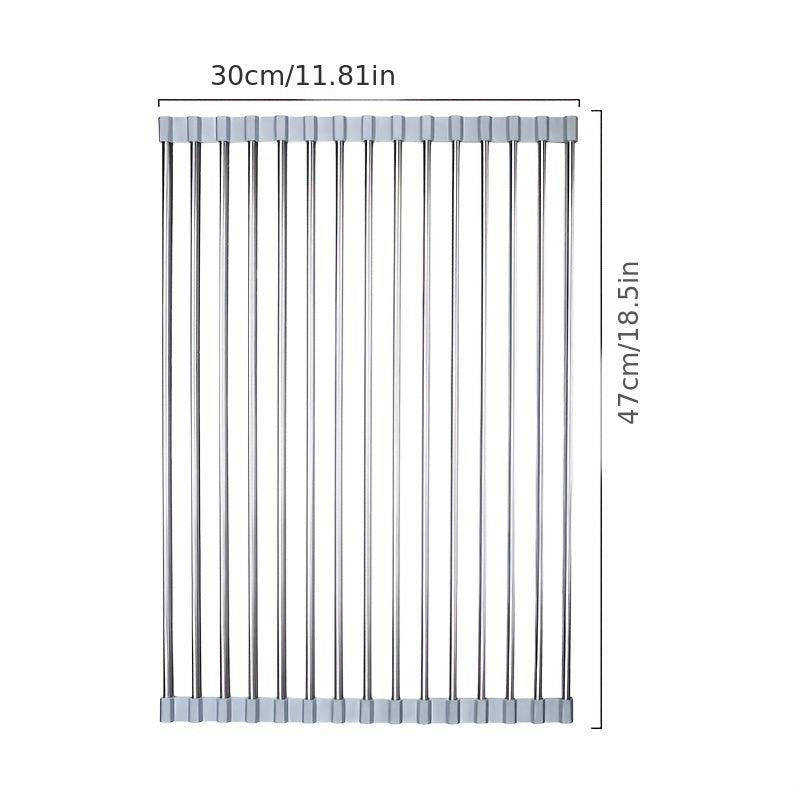 Foldable Kitchen Sink Drain Rack - Vegetable Fruit Dishwashing Rack