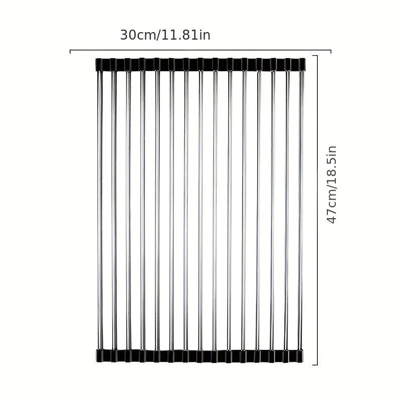 Foldable Kitchen Sink Drain Rack - Vegetable Fruit Dishwashing Rack