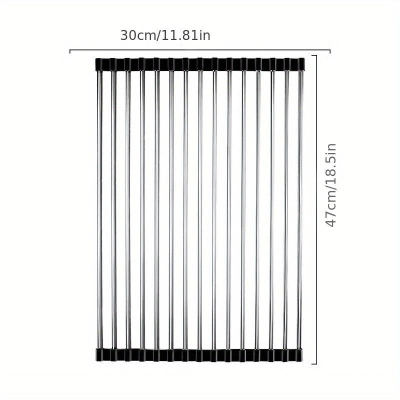 Foldable Kitchen Sink Drain Rack - Vegetable Fruit Dishwashing Rack