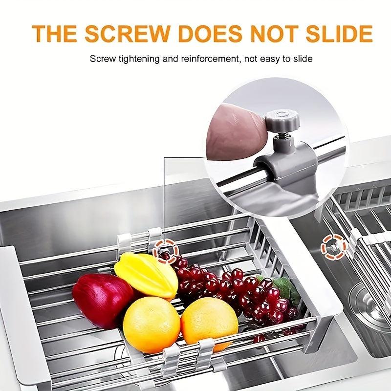 Stainless Steel Retractable Sink Drain Basket