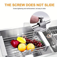 Stainless Steel Retractable Sink Drain Basket