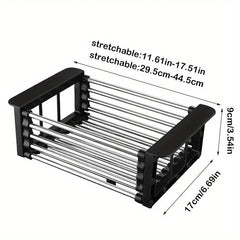 Stainless Steel Retractable Sink Drain Basket
