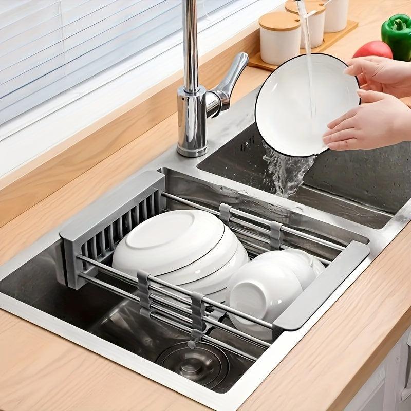 Stainless Steel Retractable Sink Drain Basket