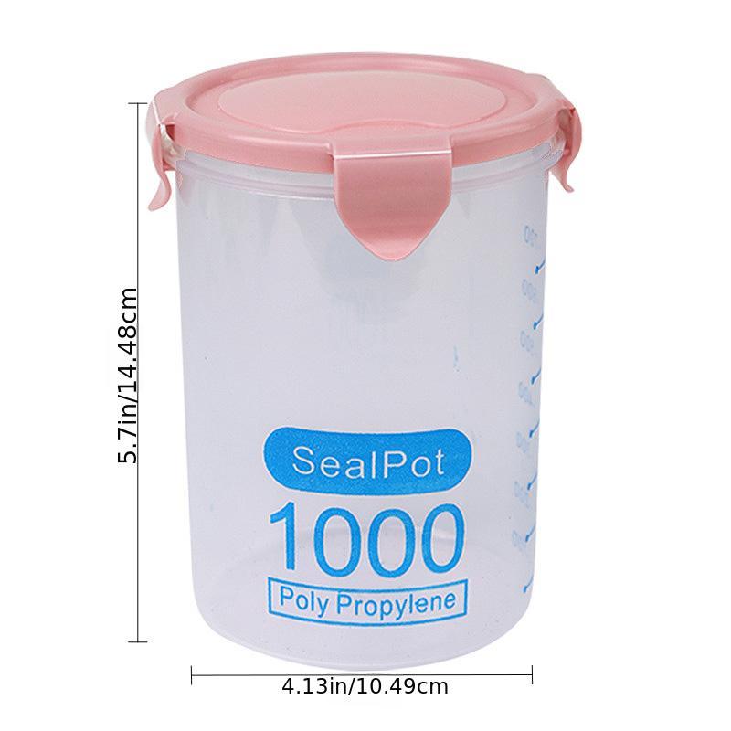 Clear Plastic Kitchen Storage Box 33 8oz Food Container