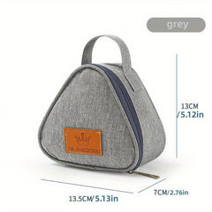 Triangle Insulated Rice Ball Bag Leakproof Lunch Box