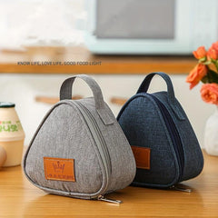 Triangle Insulated Rice Ball Bag Leakproof Lunch Box