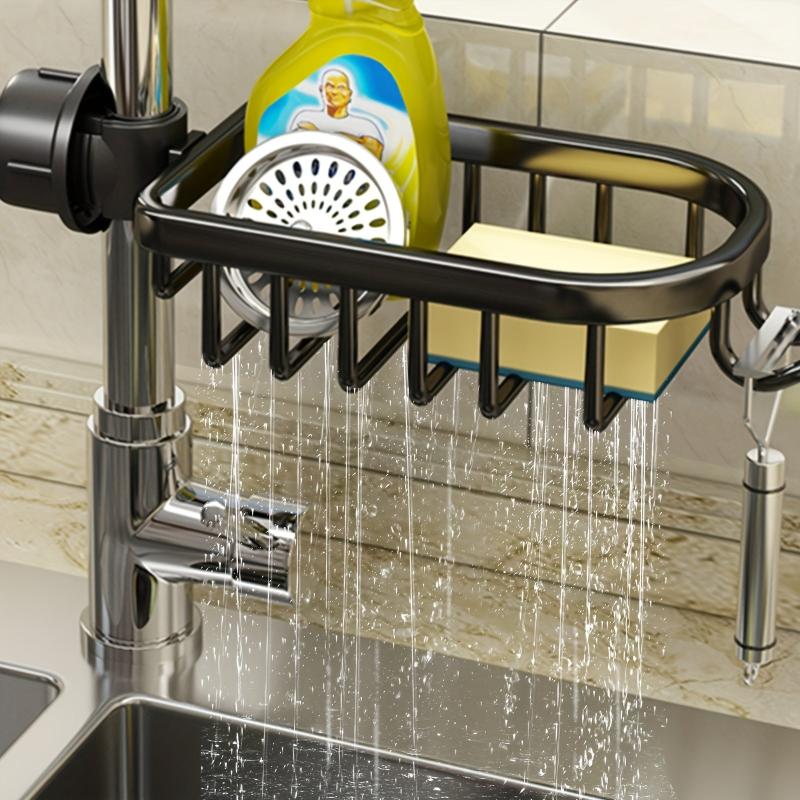 Kitchen Faucet Rack Sponge Drain Basket Toilet Storage