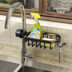 Kitchen Faucet Rack Sponge Drain Basket Toilet Storage