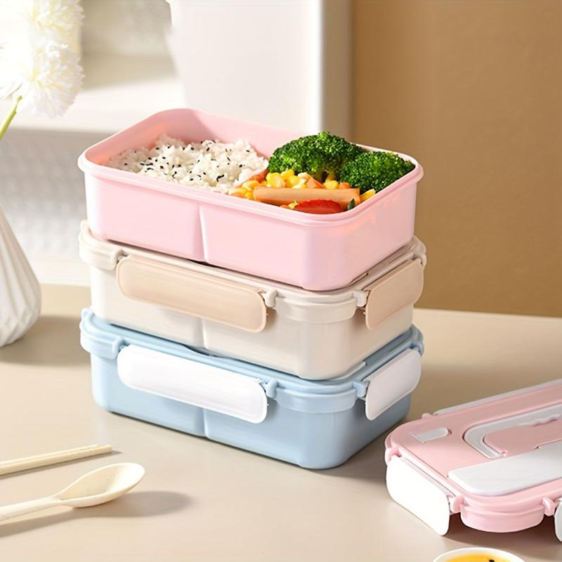 Leakproof Lunch Box with Tableware for Office Workers
