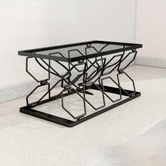 Stackable Countertop Wine Rack Metal 6 Bottle 8 Bottle Wine Holder