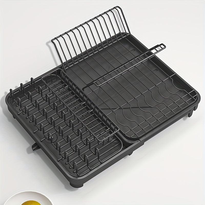 Metal Dish Drying Rack with Cutlery Holder