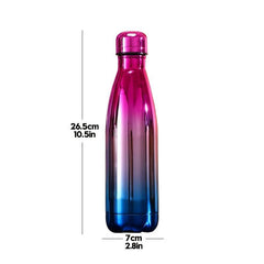 Colorful Gradient Double Layer Insulation Cup Portable Thermal Water Bottle