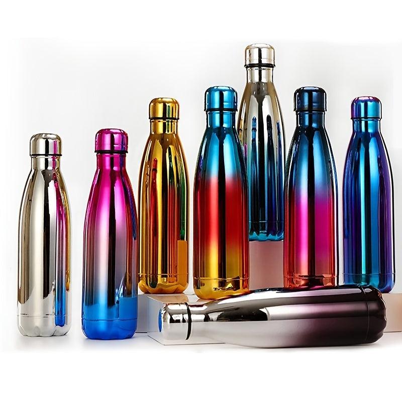 Colorful Gradient Double Layer Insulation Cup Portable Thermal Water Bottle