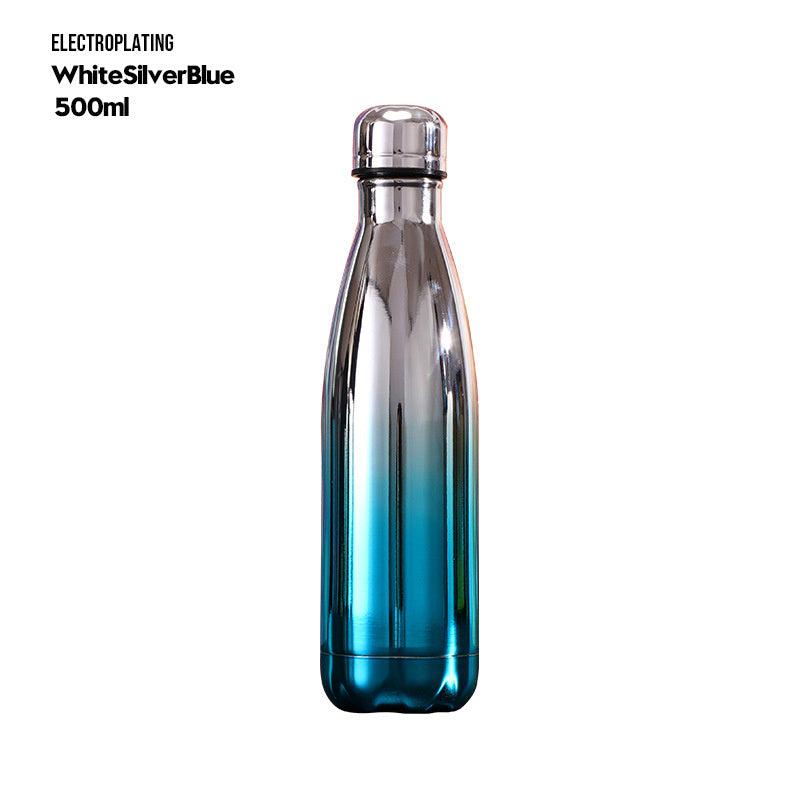 Colorful Gradient Double Layer Insulation Cup Portable Thermal Water Bottle